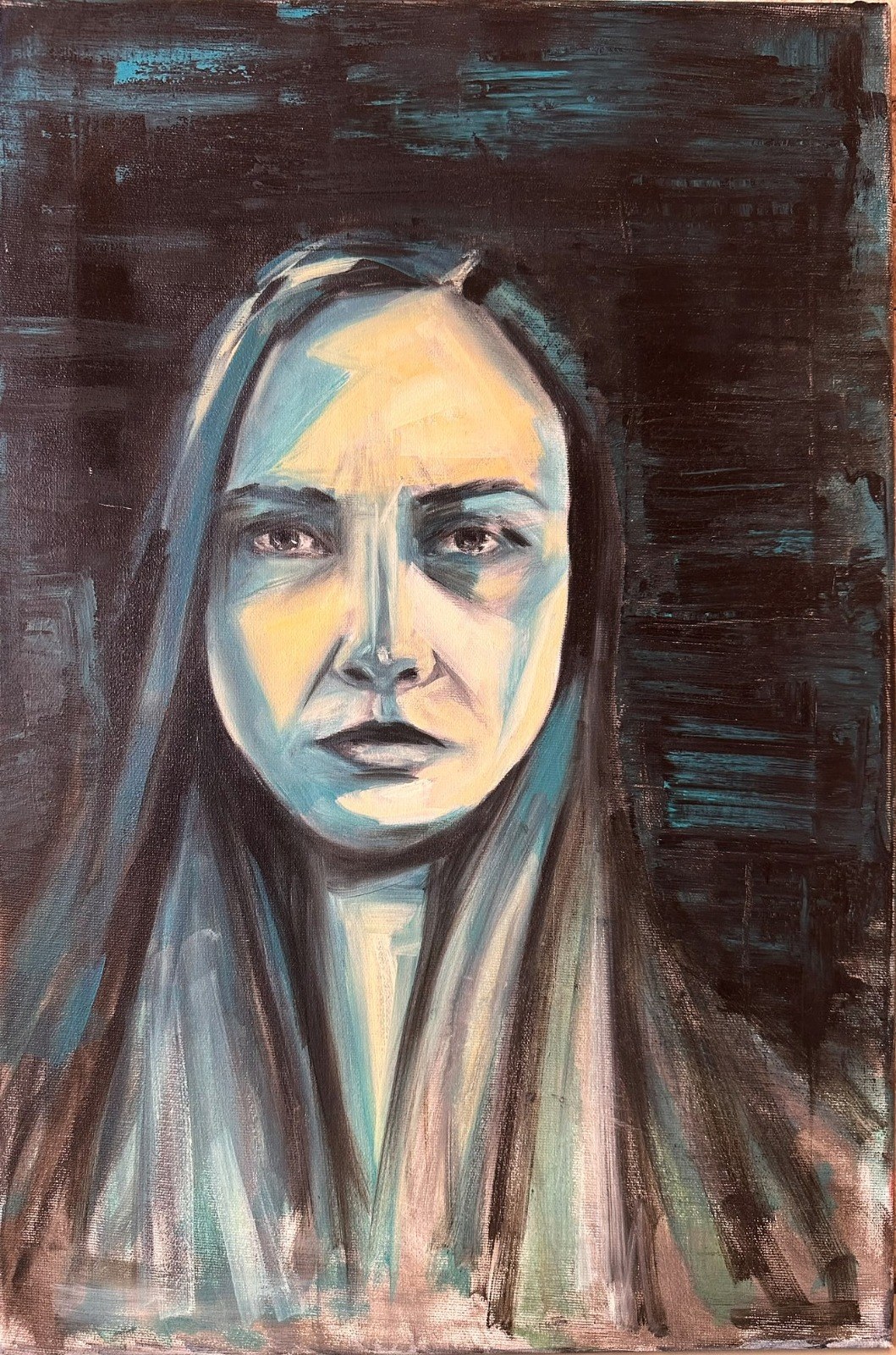 Furia — Ulei pe pânză · 30 × 50 cm · 2023