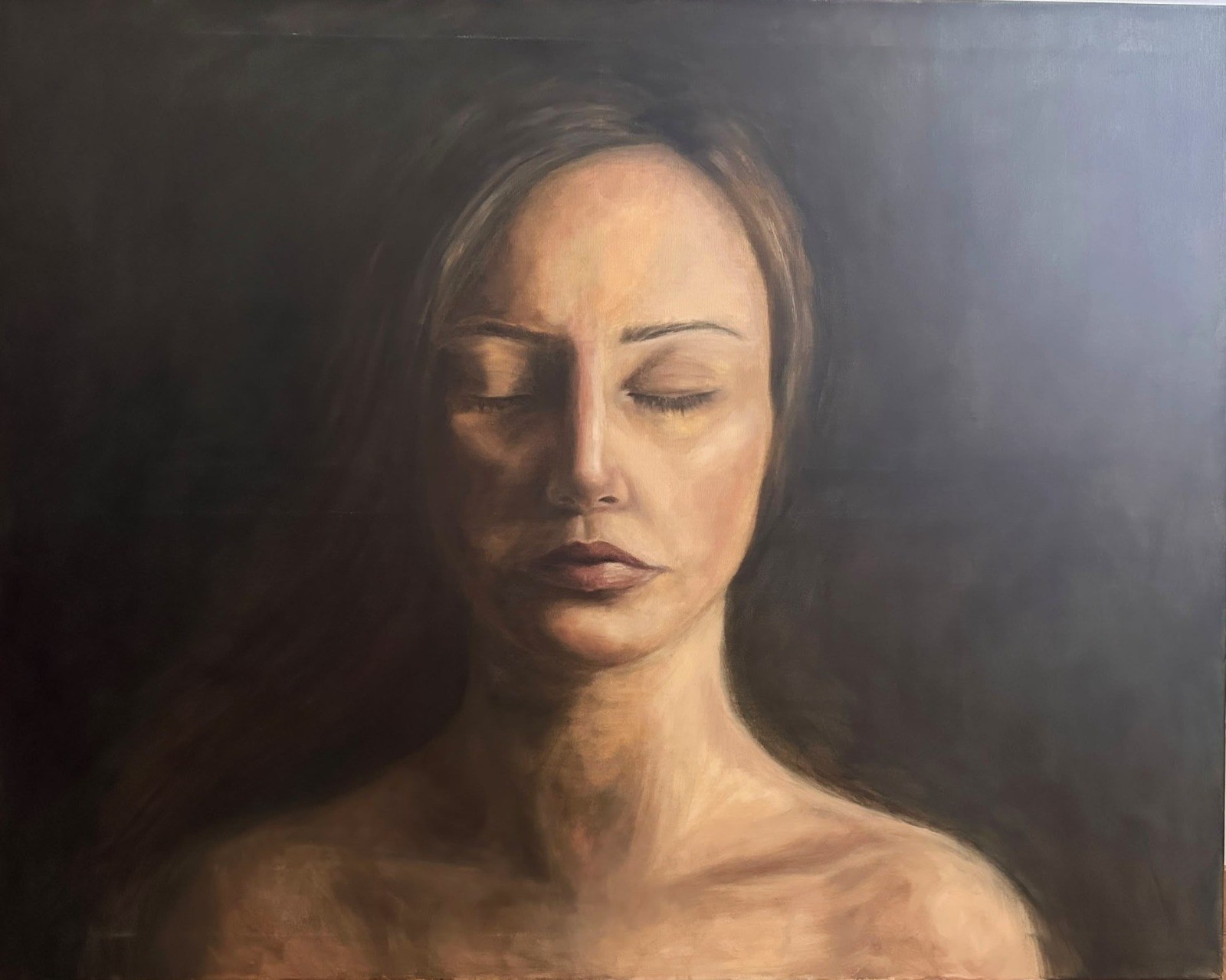 Mindfulness — Ulei pe pânză · 80 × 100 cm · 2023